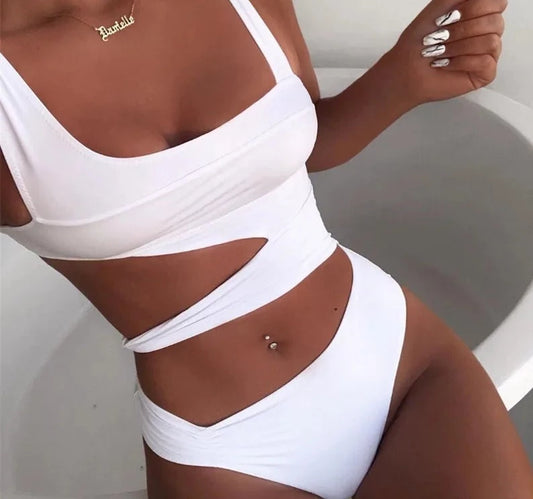 One-Piece Hollow Out Bikini Mujer Swimwear