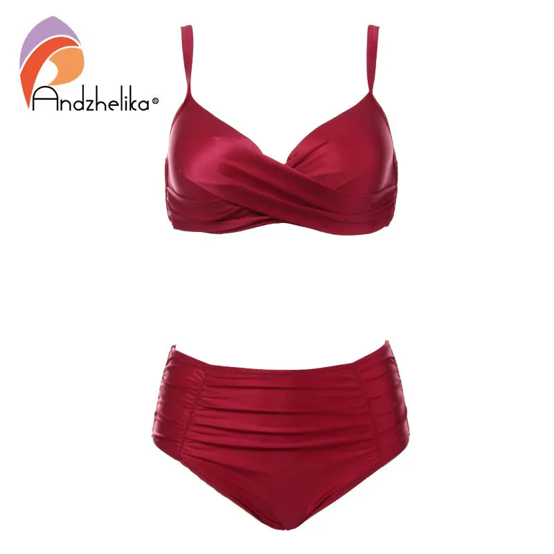 High Waist high-grade fabric bikini Bathing Suit