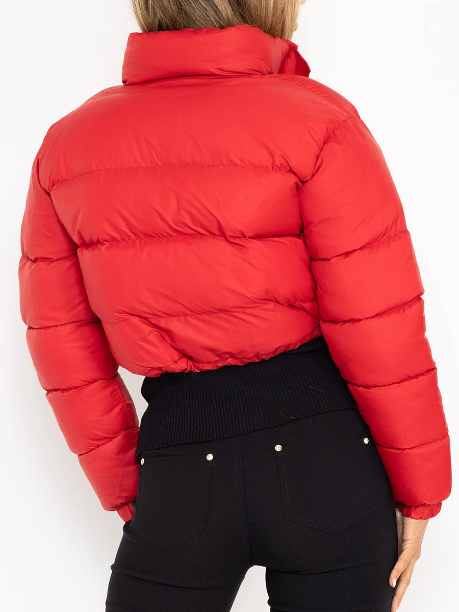 Cropped Quilted Puffer Jacket